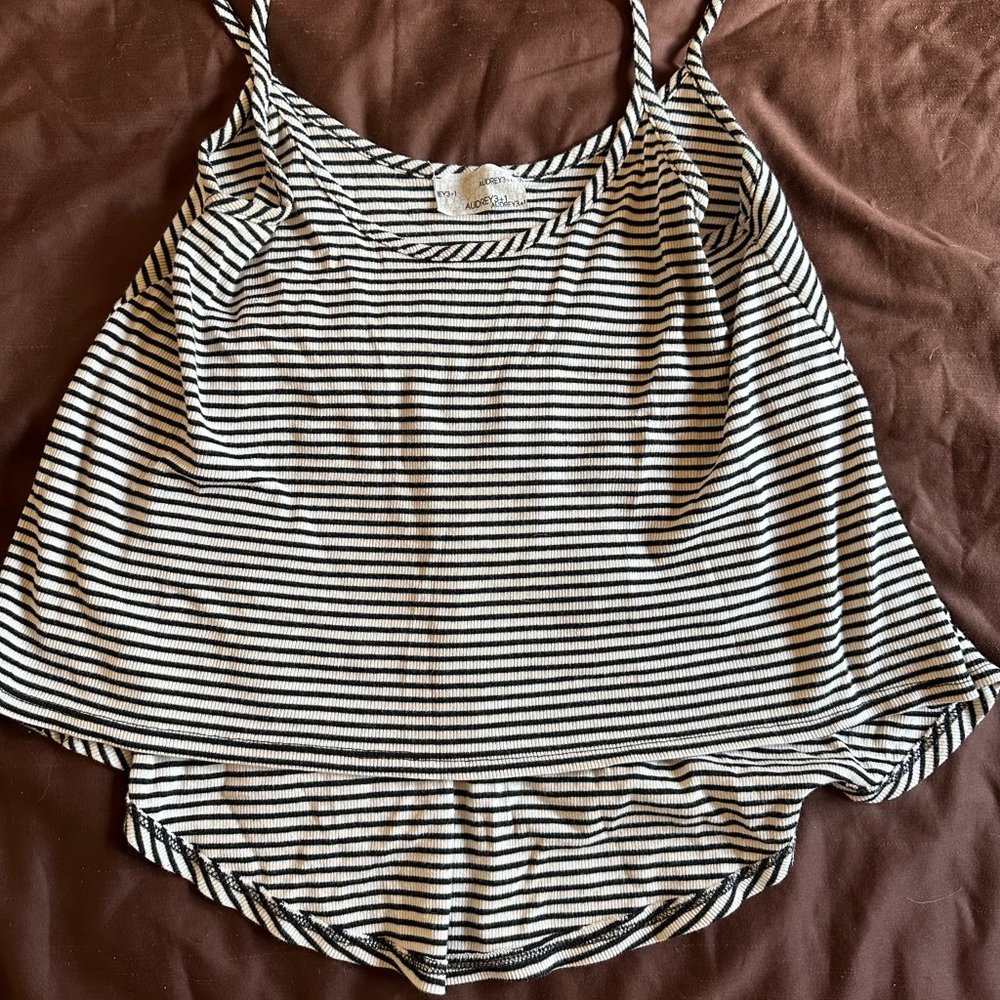 Nordstrom Brand Audrey 3+1 Striped tank